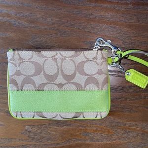 Coach Signature Wristlet